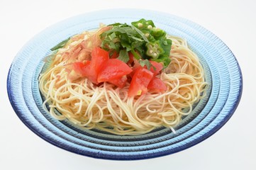 夏野菜の素麺
