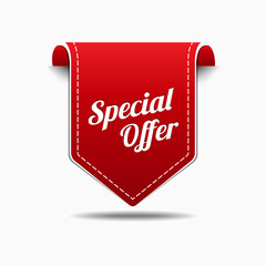 Special Offer Red Label Icon Vector Design