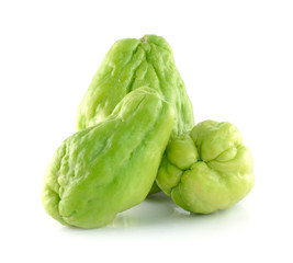 Fototapeta premium Chayote isolated on white background