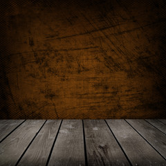 room with grunge cement wall