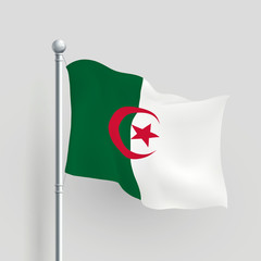 3d vector Algeria flag