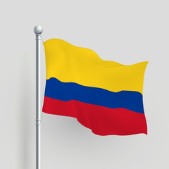 3d vector Colombia flag