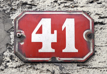 Hausnummer 41