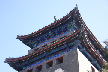 Fototapeta na wymiar en haut de Qianmen