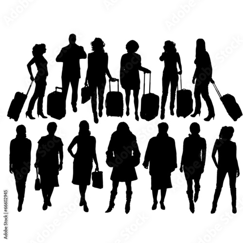 "Vector silhouette of a businesswoman." Stock image and royalty-free vector files on Fotolia.com