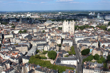 Obraz premium France / Nantes vu de la Tour de Bretagne 