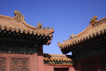 Naklejka premium les toits de la cité interdite