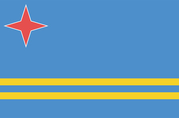 National flag of Aruba