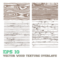 Wood Texture Overlay Design Elements