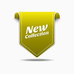 New Yellow Label Icon Vector Design