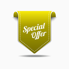 Special Offer Yellow Label Icon Vector Design