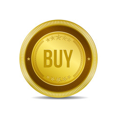 Buy Circular Vector Gold Web Icon Button