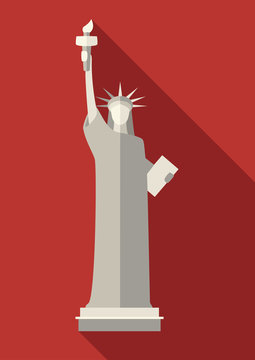 Independence day (statue of Liberty), vector illustration