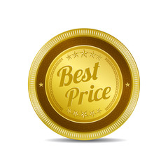 Best Price Glossy Shiny Circular Vector Button