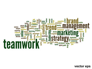 Vector conceptual business word cloud