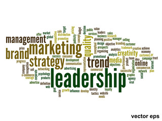 Vector conceptual business word cloud