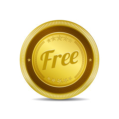 Free Glossy Shiny Circular Vector Button