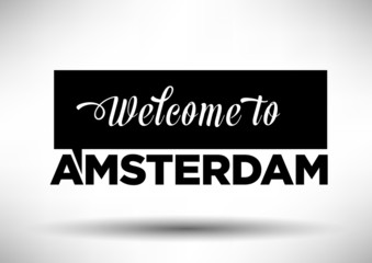Amsterdam City Typography Design