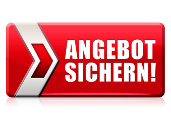 Angebot sichern! Button, Icon