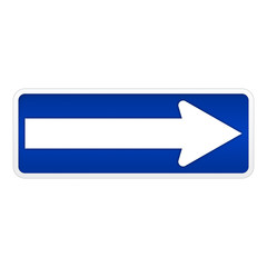 Einbahnstraße - Pfeil rechts