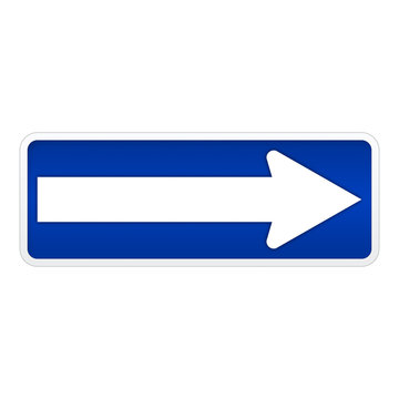 Einbahnstra&szlig;e - Pfeil rechts