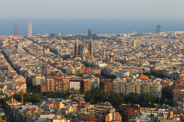 Fototapeta premium panorama of Barcelona