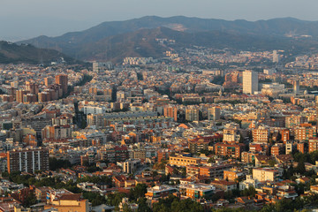 Fototapeta na wymiar panorama of Barcelona
