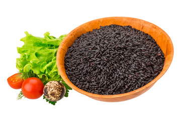 Black raw rice