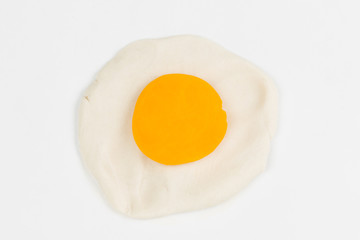Plasticine fried egg.