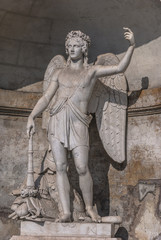 Obraz premium statua piazza del popolo