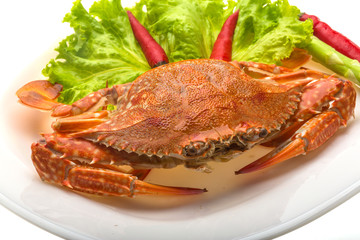 Boiled crab