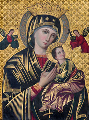 Brugge - The Icon of Madonna in st. Giles church © Renáta Sedmáková