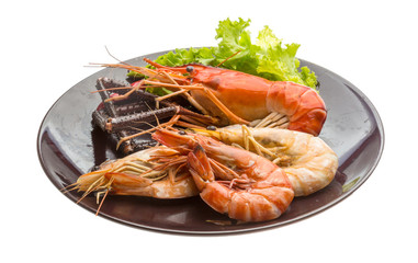 Giant Freshwater Prawn and king prawns