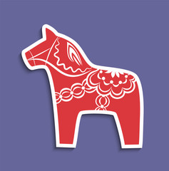 Traditional dala horse of Sweden - 66611989