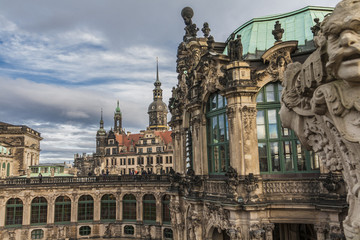 Fototapeta na wymiar Zwinger of Dresden in Germany.