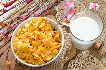 cereal for breakfast