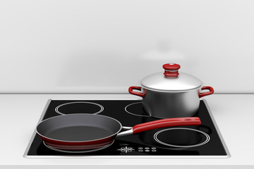 Pot and frying pan