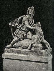 Mithra , Old Persian god of the sun, sacrificing the bull