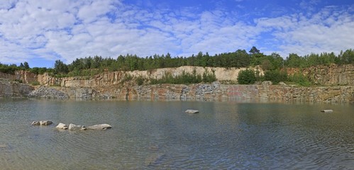Old quarry landscape