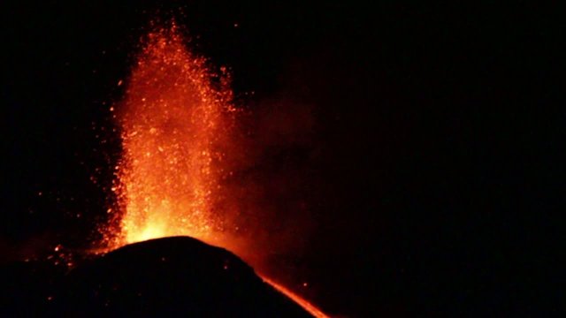 Volcano Etna eruption in 16, June 2014 - Catania, Sicily