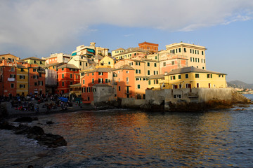 Genova - Boccadasse durante tramonto