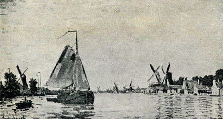 Zaan at Zaandam (Claude Monet, 1871)
