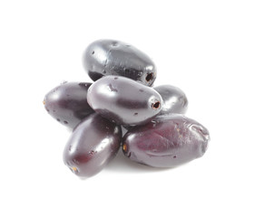 jambolan fruits on white background