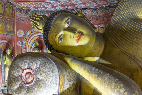 Buddha Images In Dambulla