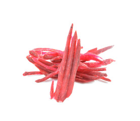 Fresh beetroot isolated on white