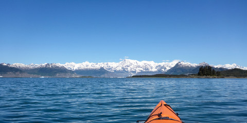 Kayaking Columbia Glacier