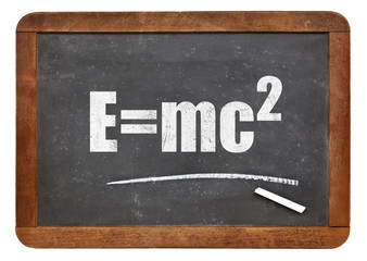 Einstein equation on blackboard