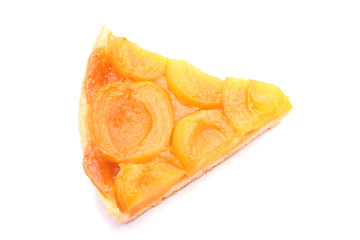 part de tarte aux abricots