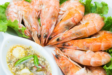 steamed shrimp