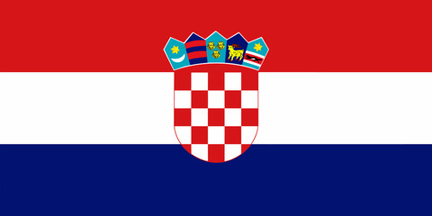High Detailed Flag Croatia